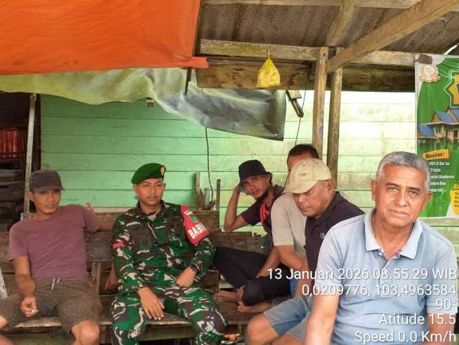 Babinsa Mandah Satukan Persepsi Warga Wujudkan Kehidupan Sosial yang Tenteram