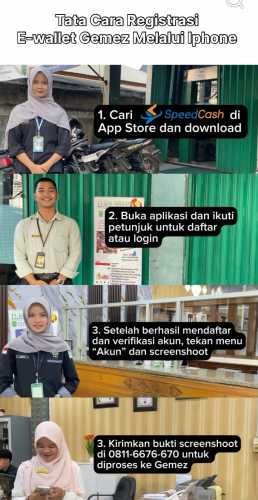 Mudahkan Nasabah iPhone, PT BPR Gemilang Hadirkan Registrasi E-Wallet Gemez via SpeedCash