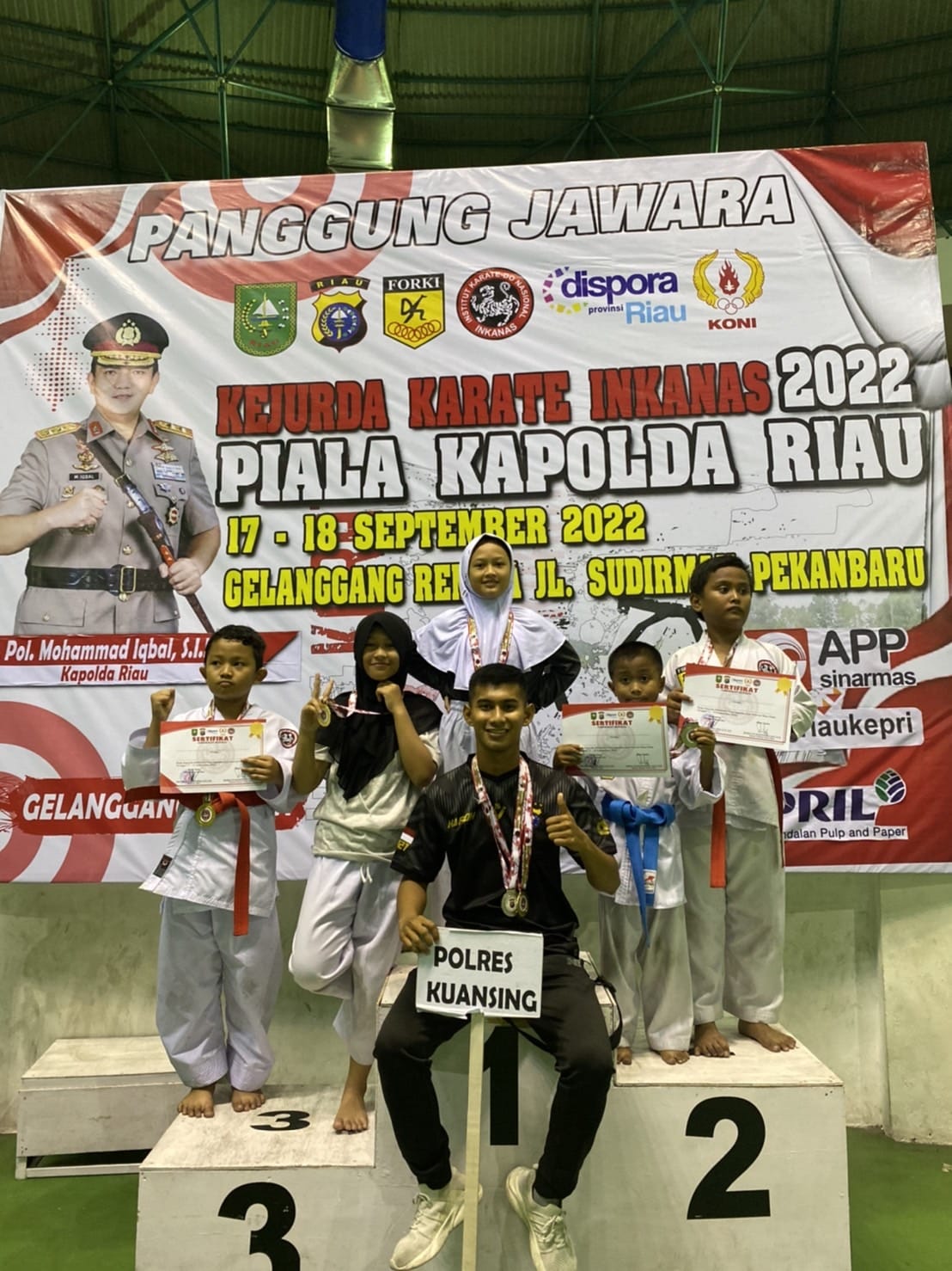 Tim Atlet Polres Kuansing Sabet 7 Medali Di Kejurda INKANAS 2022