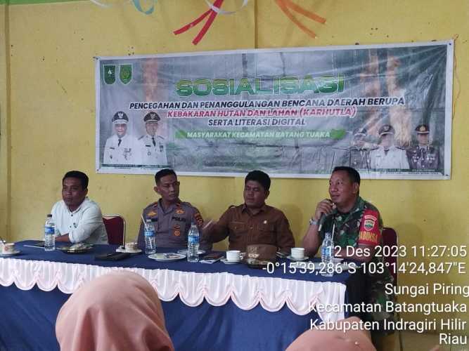 Batuud Berikan Sosialisasi Pencegahan Karhutlah di Kelurahan Sungai Piring