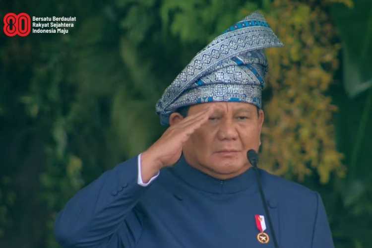 Ini Makna Tanjak Riau yang Dipakai Presiden Prabowo di Istana Merdeka