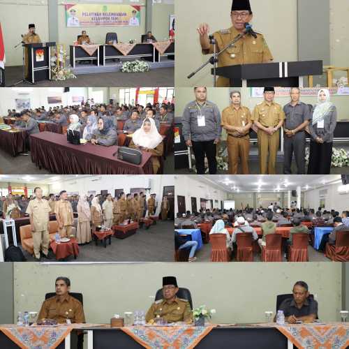 Ditaja Disbun Inhil,Bupati HM. Wardan Membuka Pelatihan Kelembagaan Kelompok Tani