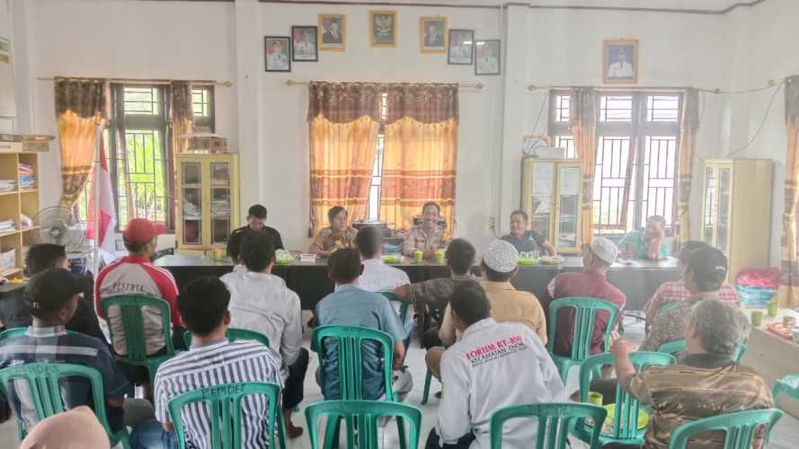 Pemerintah Desa Rantau Panjang Gelar Rapat Tata Kelola Pemerintahan Desa
