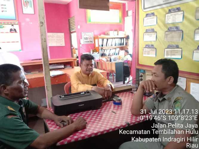 Komandan Pos Koramil kolaborasikan kinerja menyambut HUT RI