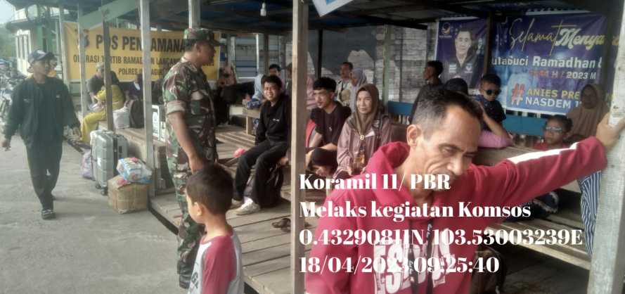 Pelda Rafli Memantau Gejolak Penumpang Mudik Lebaran