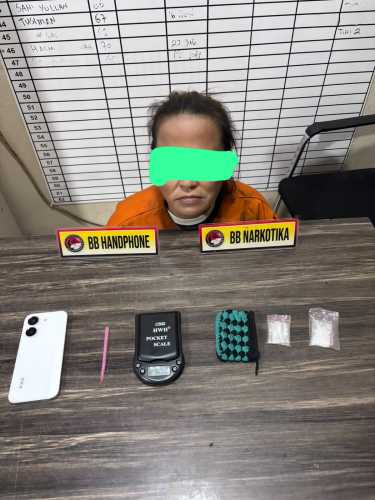 Satresnarkoba Polres Inhil Ungkap Dugaan Peredaran Sabu, Seorang Perempuan Diamankan