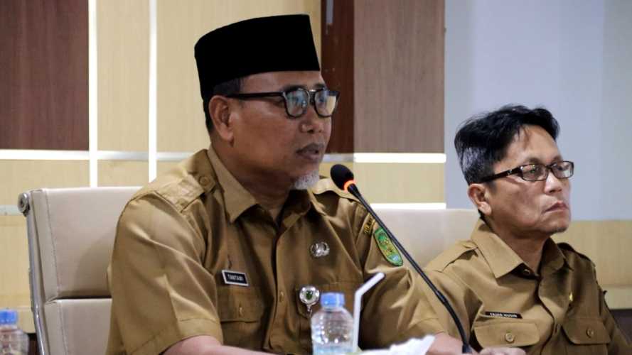 Terkait Penyelessian Gaji Non ASN Inhil Tahun 2025,Pj Sekda Pimpin Rakor