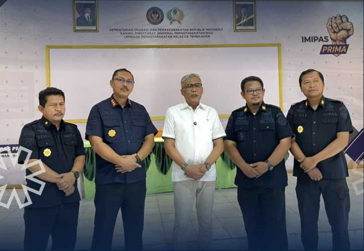Tinjau Kondisi Pemasyarakatan, Anggota Komisi XIII DPR RI Kunjungi Lapas Tembilahan