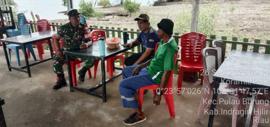 Babinsa Koramil 11/Pulau Burung Sosialisasikan Penerimaan Prajurit TNI AD Tahun 2025