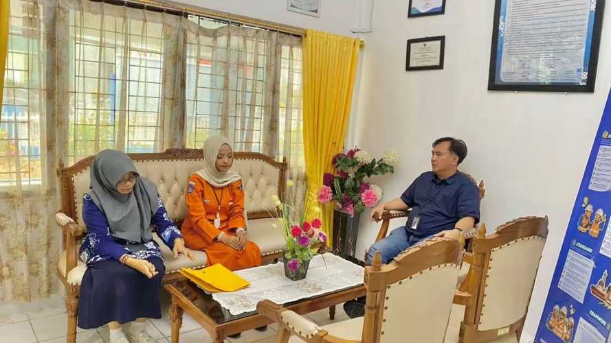 Pelindo Regional 1 Tembilahan Terima Monitoring PKL SMK Negeri 1 Rengat Barat
