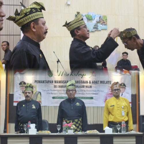 Bupati Inhil Drs. H. Muhammad Wardan, MP Secara Resmi Membuka Workshop Wasbang dan Adat Melayu Se - Inhil