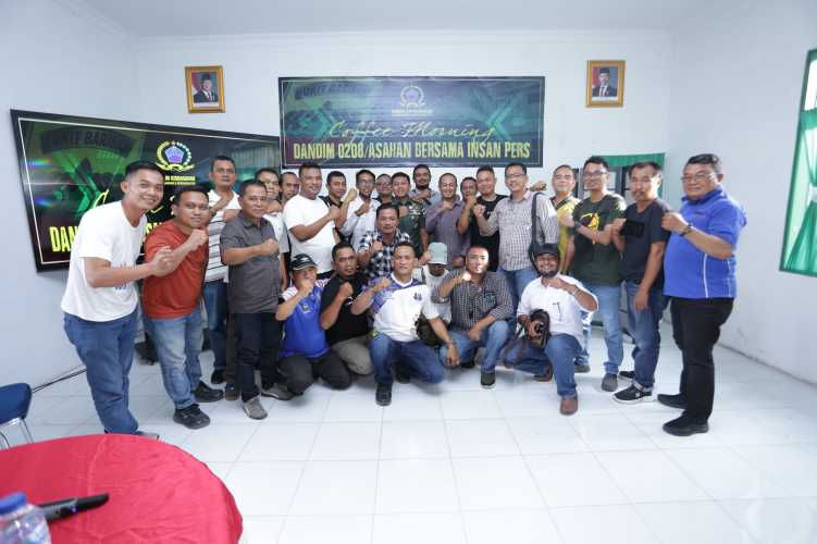 Dandim 0208 Asahan  menjalin silaturrahmi dengan Insan Pers