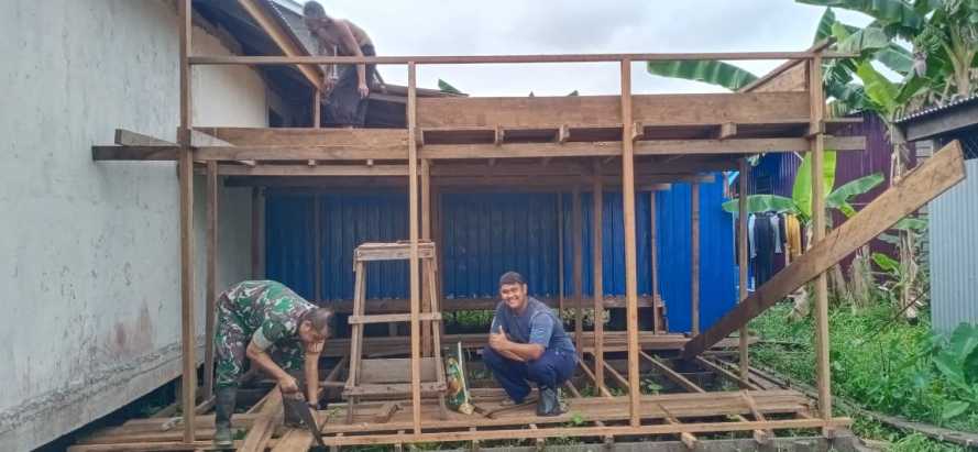 Serda Guntur Bedah Rumah Warga Tidak Mampu