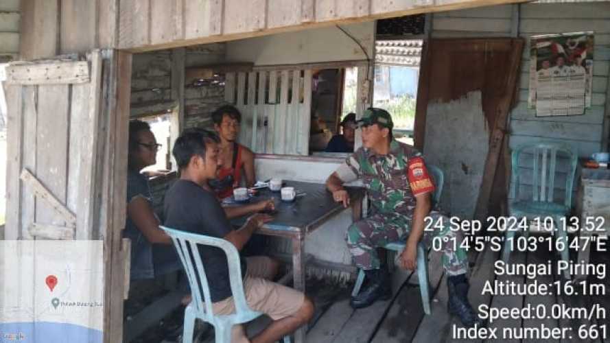 Sertu Januar Efendi Beri Himbauan Bersama Ciptakan Pemilu Yang Damai