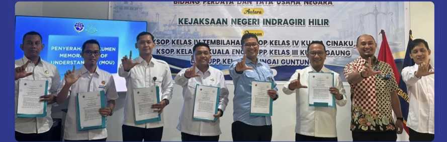 GM Pelindo Tembilahan Riky Armadi Apresiasi MoU KSOP dan Kejaksaan Negeri Indragiri Hilir