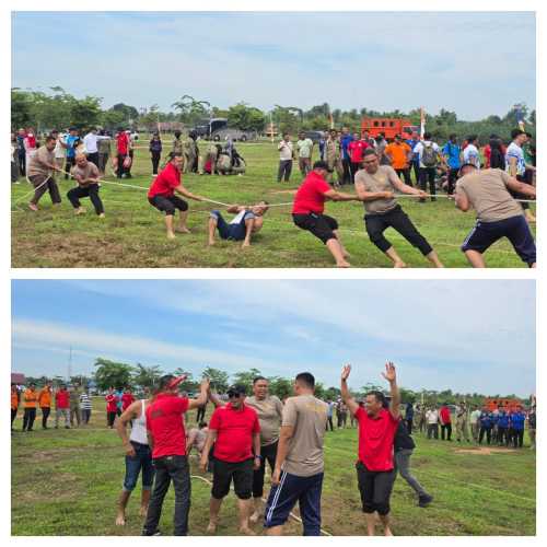 Bersatu dalam Keringat, Merajut Harmoni: Satlantas Polres Batu Bara Gelar Olahraga Bersama Sambut HUT RI ke-80