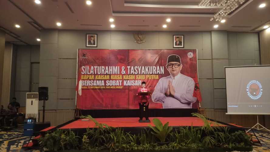 Wujud Rasa Syukur Dan Terima Kasih, Kaisar Anggota DPR RI Terpilih Dari Partai Demokrasi Indonesia Perjuangan Gelar Silaturahmi Dan  Tasyakuran  Bersama Relawan