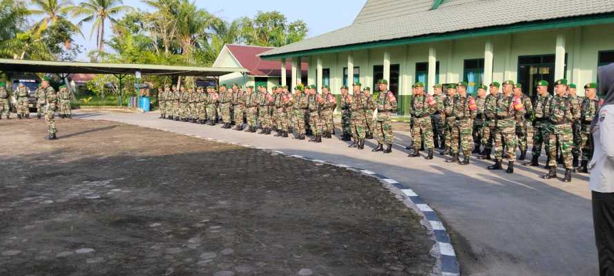 Babinsa Koramil 05/Gas Mengikuti Apel Tanggal 17