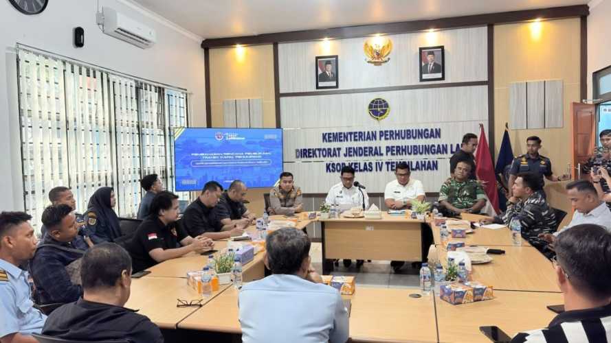 KSOP Kelas IV Tembilahan Gelar Rapat Koordinasi Pembukaan Trayek Kapal Penumpang