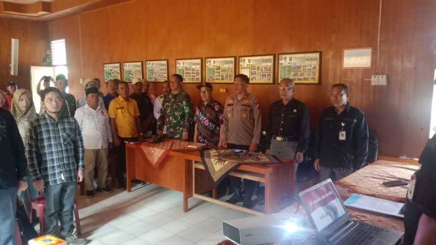 Danramil Hadiri Rapat Pleno Rekap DPHP Kecamatan Gas