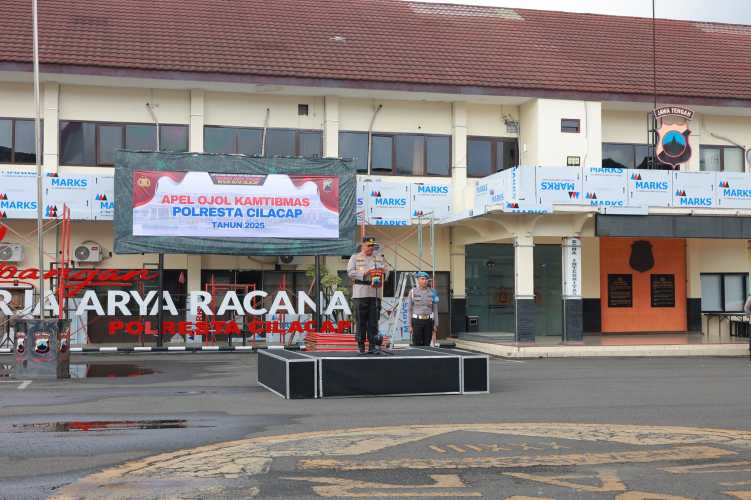 Polresta Cilacap Gandeng Komunitas Ojol Perkuat Kamtibmas Dan Keselamatan Berlalu Lintas