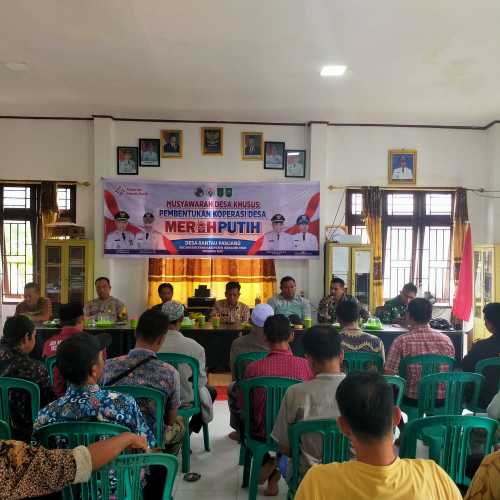 Dukung Ekonomi Kerakyatan, Desa Rantau Panjang Gelar Rapat Pembentukan Koperasi Merah Putih