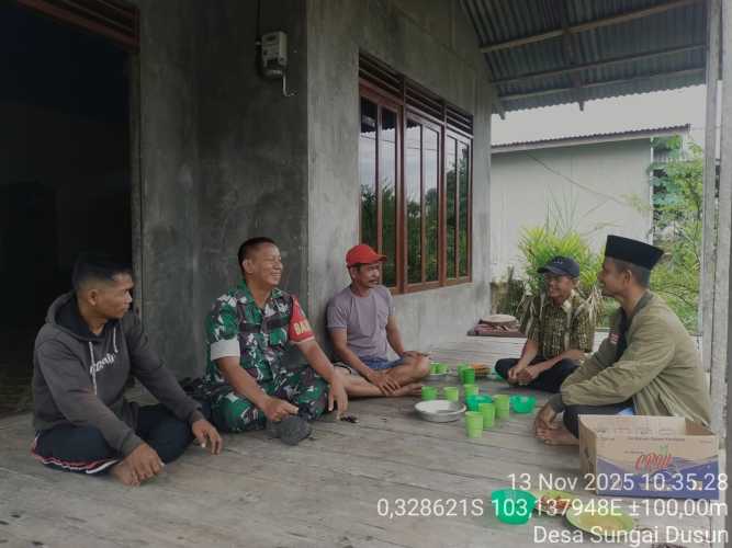 Babinsa Koramil 12/Batang Tuaka Ajak Warga Tingkatkan Kewaspadaan terhadap Wabah Penyakit