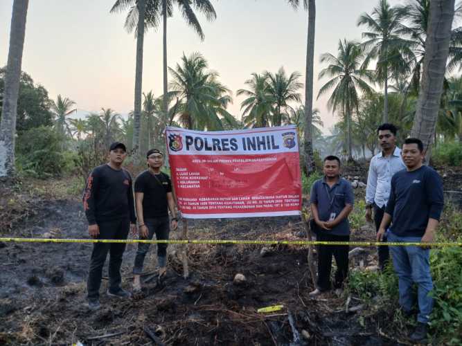 Sengaja Membakar Lahan, Warga Pulau Burung Diamankan