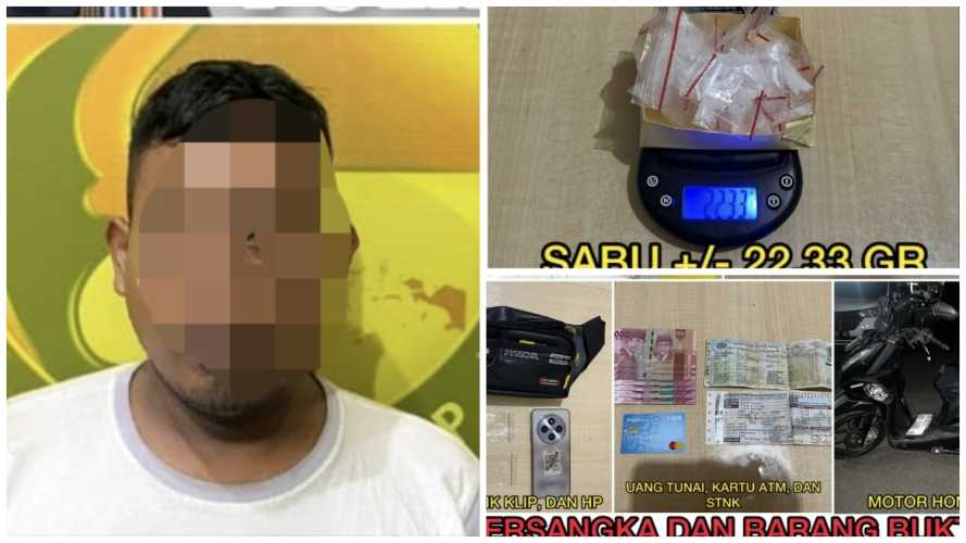 Residivis Narkoba Kembali Tertangkap Edarkan 22 Gram Sabu di Jeruklegi Cilacap