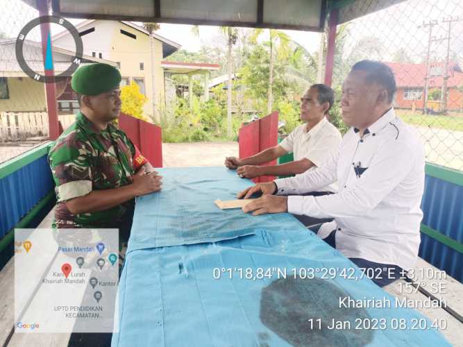 Babinsa Berikan Pemahaman di Kampung Pancasila