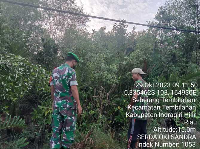 Serda Oky Candra Lakukan Patroli Groundcheck