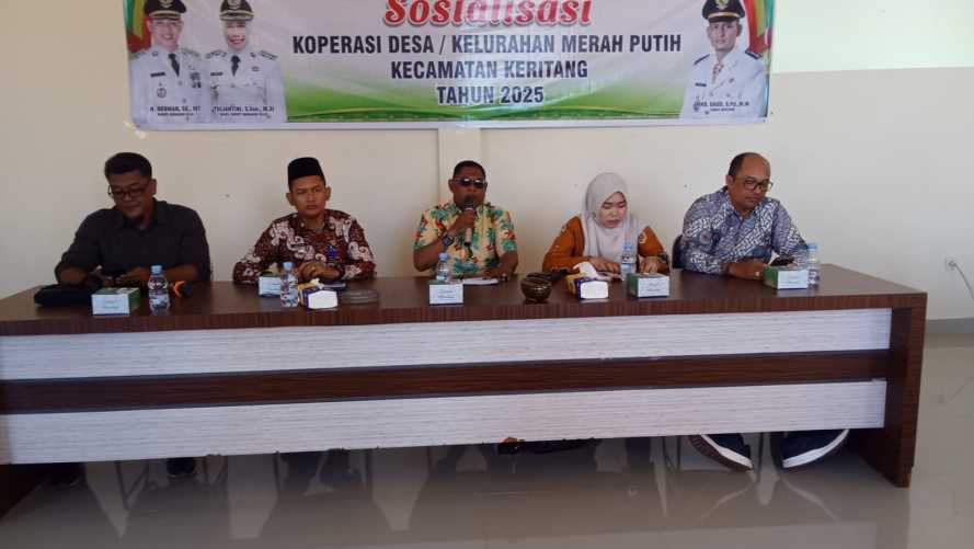 Sosialisasi Koperasi Desa/Kelurahan Merah Putih Resmi Digelar di Kecamatan Keritang