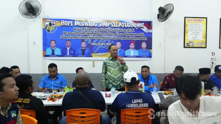 Bupati Inhil, Herman Dorong Peran Strategis Pemuda, KNPI Inhil Perkuat Kolaborasi Lewat Kopi Morning