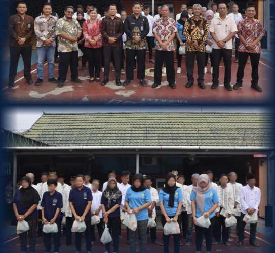 Semarak Hari Bhakti IMIPAS ke-1, Lapas Tembilahan Gelar Bakti Sosial untuk Warga Binaan