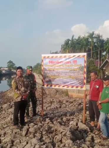 Kepala Desa Rumbai Jaya Tegaskan Larangan Buang Sampah Sembarangan ke Kanal/Sungai