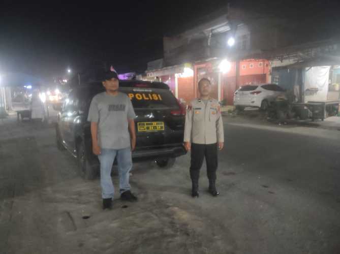 Personil Polsek Lima Puluh Melaksanakan Patroli Mobile Secara Rutin