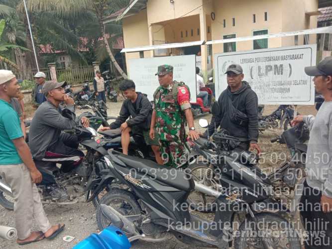 Babinsa Sertu M. Yasin Lakukan Komsos dan Berikan Motivasi kepada Petani di Tembilahan
