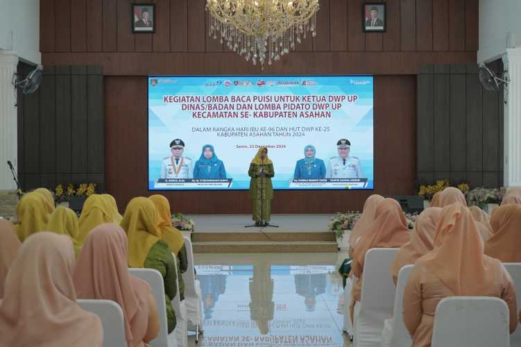 DWP Kabupaten Asahan Gelar Lomba Puisi dan Pidato Meriahkan Hari Ibu ke-96 dan HUT ke-25 DWP Kabupaten Asahan
