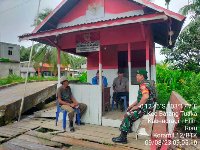 Sertu Syamsir Mengajak Masyarakat Untuk Menjaga Kebersihan