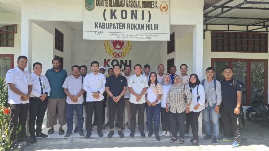 KONI Rohil Rapat Perdana, Tingkatkan Silaturrahmi dan Bahas Rencana Pelantikan