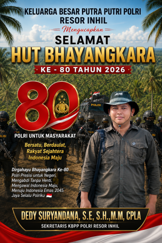 Memaknai HUT Bhayangkara ke-80,Green Policing dan Pemolisian Masyarakat sebagai Wujud Pengabdian Polri