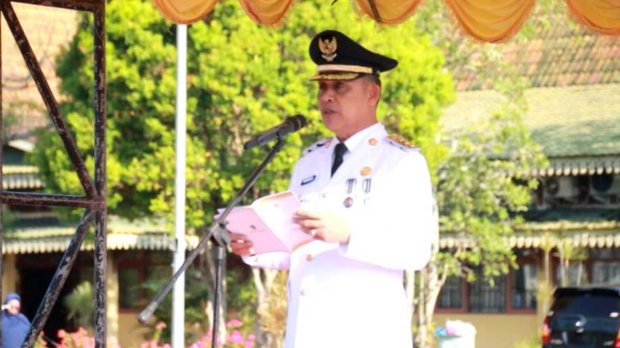 Upacara Hari Otonomi Daerah ke-30 Tahun 2026,Bupati H. Herman Sampaikan Pidato Mendagri