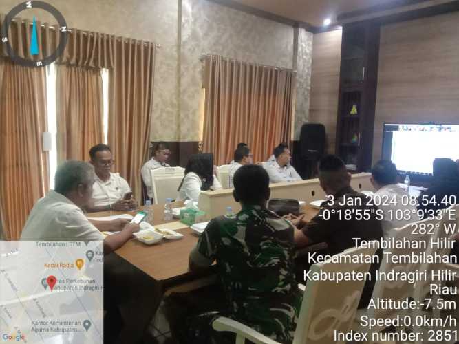 Danpos Ramil 01/Tembilahan Ikuti Acara di Diskominfops Inhil