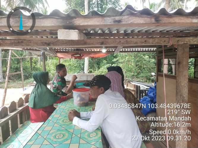 Babinsa Bente Galakkan Desa Sadar Gotong Royong