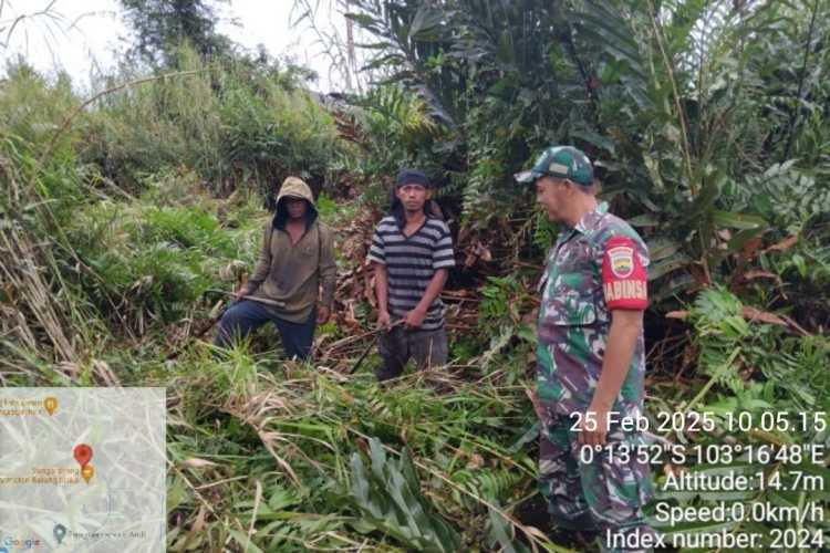 Patroli dan Sosialisasi Karhutla Koramil 12/Batang Tuaka Berhasil Deteksi Nihil Titik Api