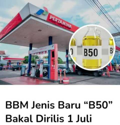 Mulai 1 Juli, Bahan Bakar Biodisel B50 Mulai Diluncurkan Pemerintah