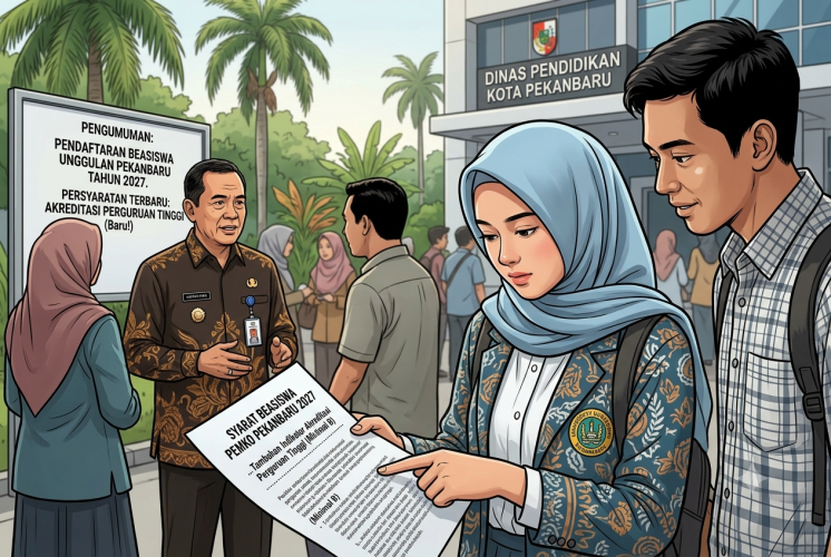 Syarat Beasiswa Pekanbaru 2027 Tambahkan Indikator Akreditasi Perguruan Tinggi