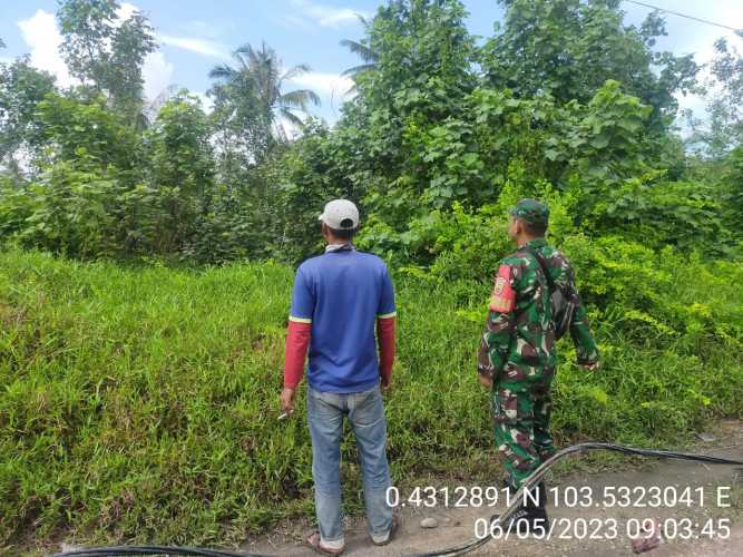 Serda Ahmad Fery Meninjau Lokasi Perkebunan Warga