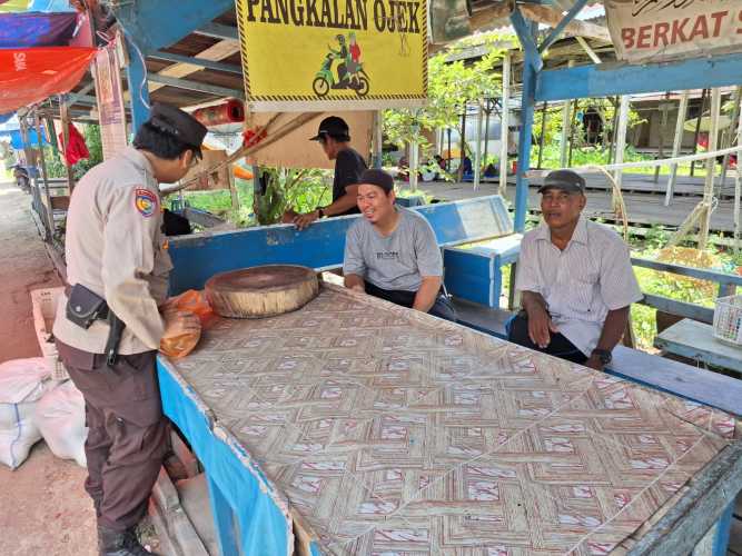 Kegiatan Sambang dan Sosialisasi Kamtibmas Polsek Pelangiran