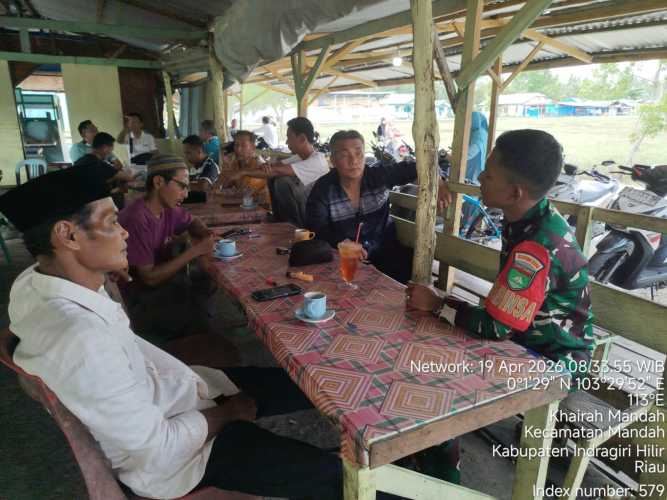 Babinsa Mandah Bangun Jaring Sahabat Karib TNI Bersama Warga Binaan
